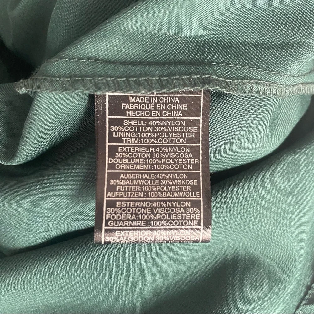 BB Dakota Dark Green Lace Dress with Scalloped Detail size 10